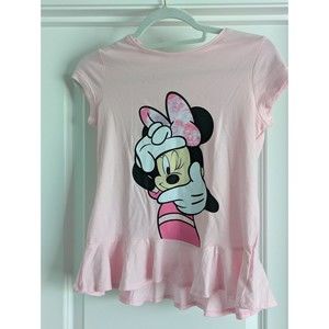 DISNEY MINNIE MOUSE Pink Shirt  Sz  12